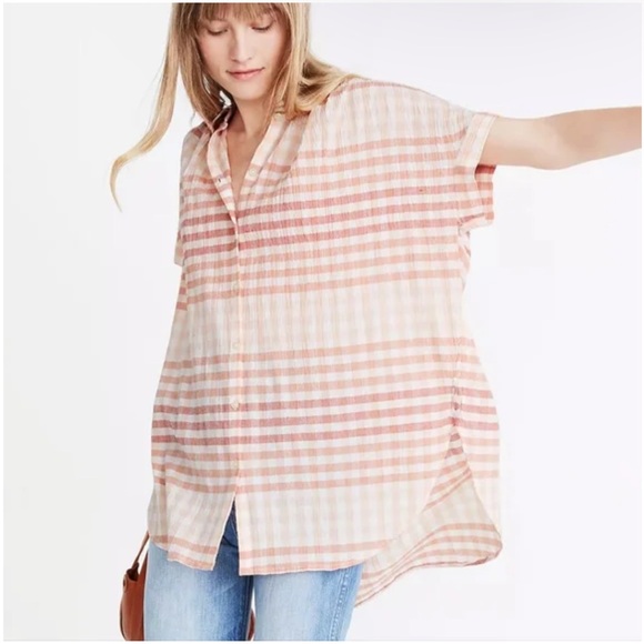 Madewell Central Tunic Gingham Shirt - Picture 5 of 6